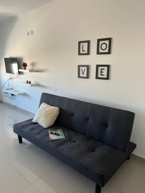 Sillón cama en el living